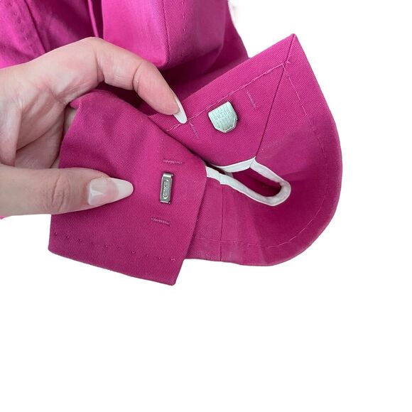 DSquared2 IT 44 US 8 Blazer Cotton Bright Pink 3/4 Sleeve Jacket Stitch - Picture 13 of 13